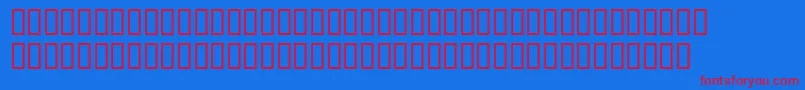 Шрифт Wbxscar – красные шрифты на синем фоне