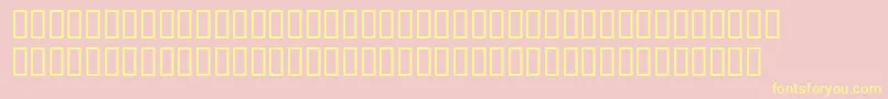 Wbxscar Font – Yellow Fonts on Pink Background