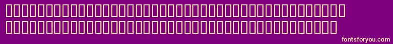 Wbxscar Font – Yellow Fonts on Purple Background