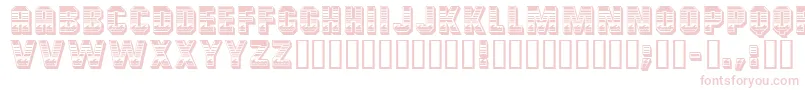 Fonte OceanViewMfInitials – fontes rosa em um fundo branco