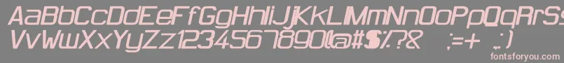 HugFemmesBoldItalic Font – Pink Fonts on Gray Background