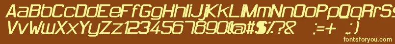 More about HugFemmesBoldItalic Font HugFemmesBoldItalic Font – Yellow Fonts on Brown Background