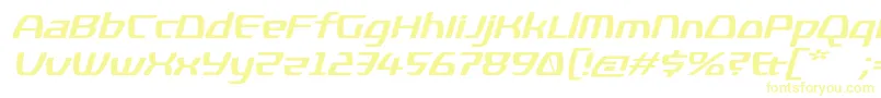 KompressorBolditalic Font – Yellow Fonts