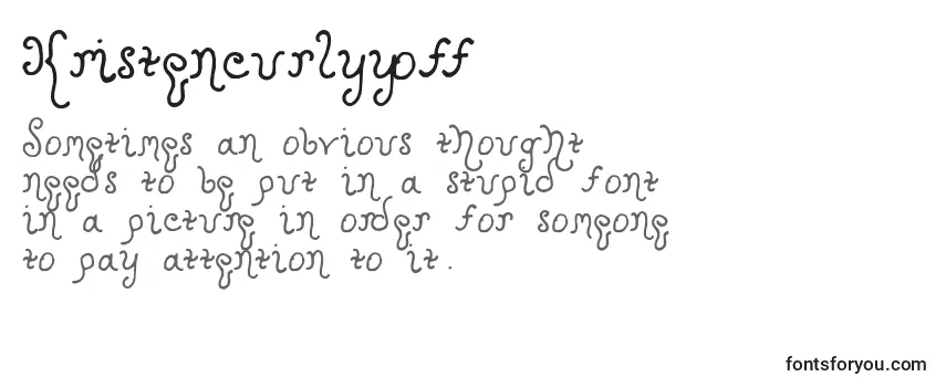 Kristencurlyyoff Font