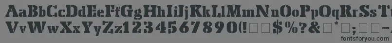 ForkliftDisplaySsi Font – Black Fonts on Gray Background