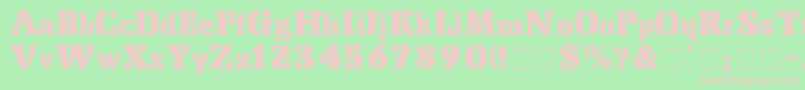 ForkliftDisplaySsi Font – Pink Fonts on Green Background