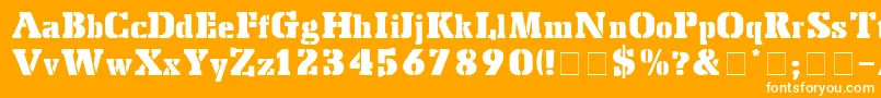 ForkliftDisplaySsi Font – White Fonts on Orange Background