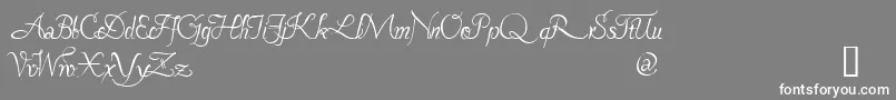 Pavane Font – White Fonts on Gray Background