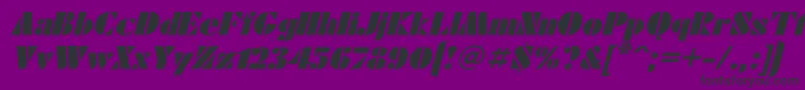 Futuraei Font – Black Fonts on Purple Background