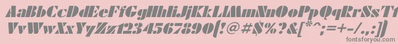 Futuraei Font – Gray Fonts on Pink Background