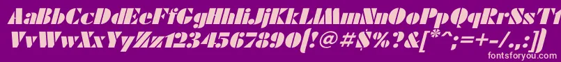 Futuraei Font – Pink Fonts on Purple Background