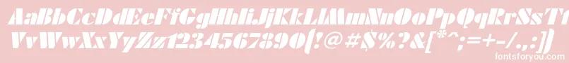 Futuraei Font – White Fonts on Pink Background
