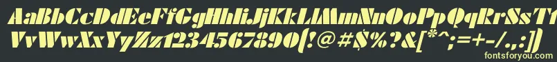Futuraei Font – Yellow Fonts on Black Background