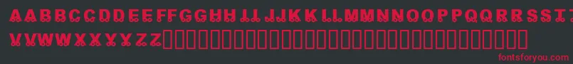 KrOnTheGo Font – Red Fonts on Black Background