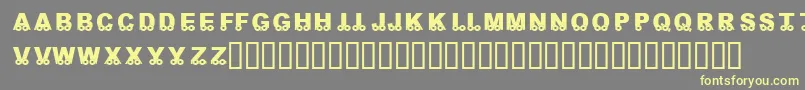 KrOnTheGo Font – Yellow Fonts on Gray Background