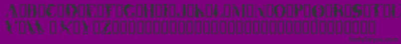 OtherworldTM Font – Black Fonts on Purple Background