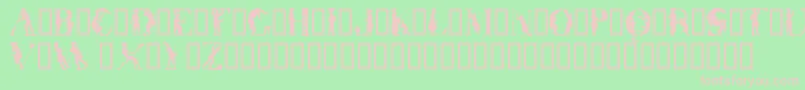 OtherworldTM Font – Pink Fonts on Green Background