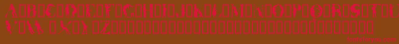 OtherworldTM Font – Red Fonts on Brown Background