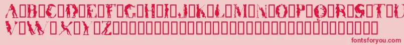 OtherworldTM Font – Red Fonts on Pink Background
