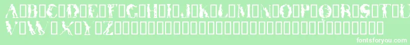 OtherworldTM Font – White Fonts on Green Background