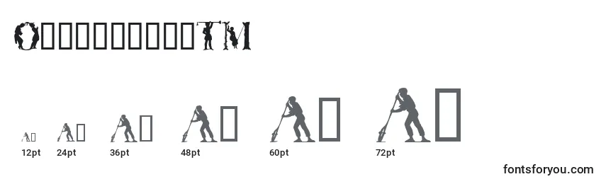 OtherworldTM Font Sizes