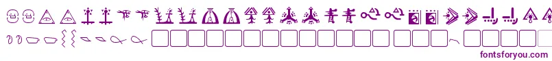 Шрифт GiediGoldenDisk – фиолетовые шрифты