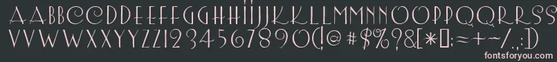 Lemonchicken Font – Pink Fonts on Black Background