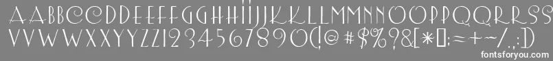 Шрифт Lemonchicken – белые шрифты на сером фоне