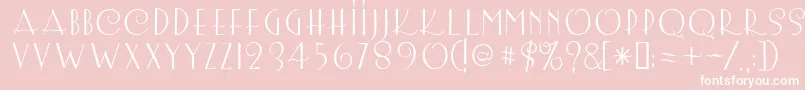 Lemonchicken Font – White Fonts on Pink Background