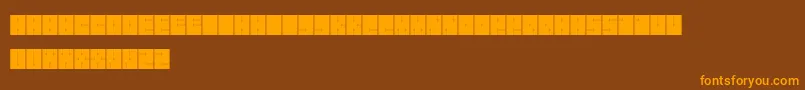 En savoir plus sur la police Orthogon Police Orthogon – polices orange sur fond brun
