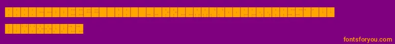 Orthogon Font – Orange Fonts on Purple Background
