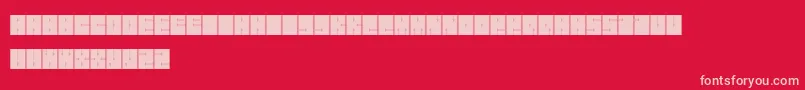 Orthogon Font – Pink Fonts on Red Background