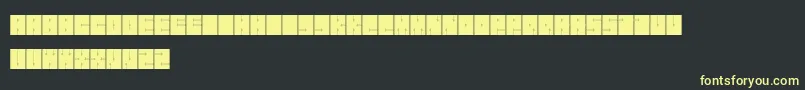 Orthogon Font – Yellow Fonts on Black Background
