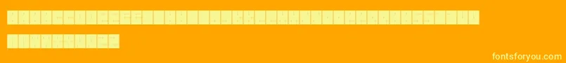 Orthogon Font – Yellow Fonts on Orange Background