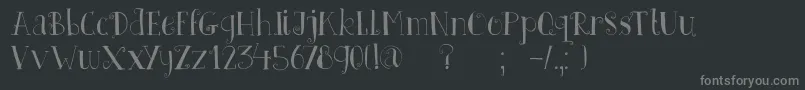 Więcej informacji o czcionce DkFatherFrost Czcionka DkFatherFrost – szare czcionki na czarnym tle