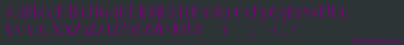 フォントDkFatherFrost – 黒い背景に紫のフォント