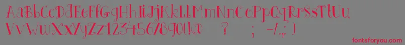 DkFatherFrost Font – Red Fonts on Gray Background