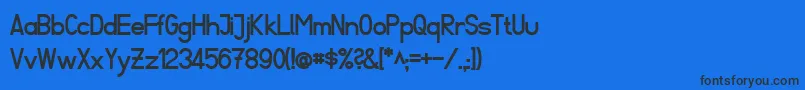 FibelSuedBold Font – Black Fonts on Blue Background