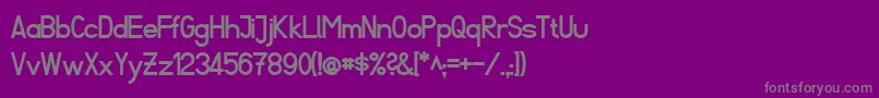 Шрифт FibelSuedBold – серые шрифты на фиолетовом фоне