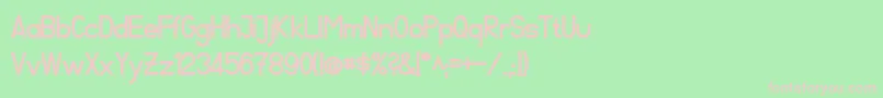 FibelSuedBold Font – Pink Fonts on Green Background