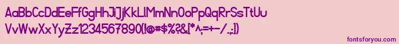 FibelSuedBold Font – Purple Fonts on Pink Background