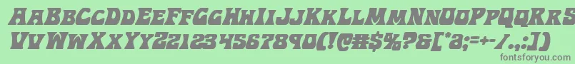Hippocketital Font – Gray Fonts on Green Background