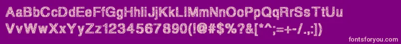 Degradingmorals Font – Pink Fonts on Purple Background