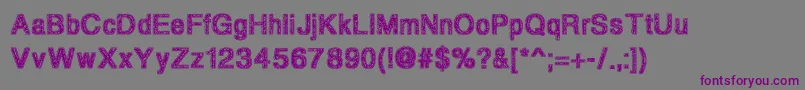 Degradingmorals Font – Purple Fonts on Gray Background