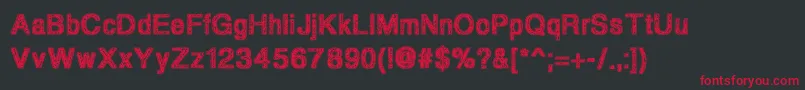 Degradingmorals Font – Red Fonts on Black Background