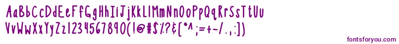 Kbsothinterestingbold-fontti – violetit fontit