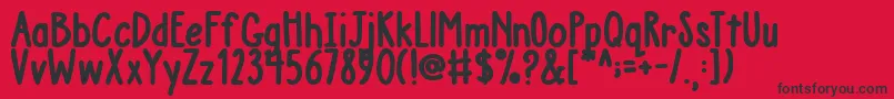 More about AustieBostChunkyDescription Font AustieBostChunkyDescription Font – Black Fonts on Red Background
