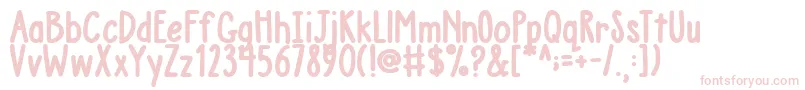 AustieBostChunkyDescription-Schriftart – Rosa Schriften