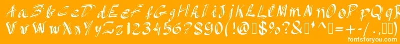 Itsbeautiful Font – White Fonts on Orange Background