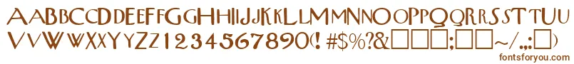 TribalscapssskRegular Font – Brown Fonts on White Background